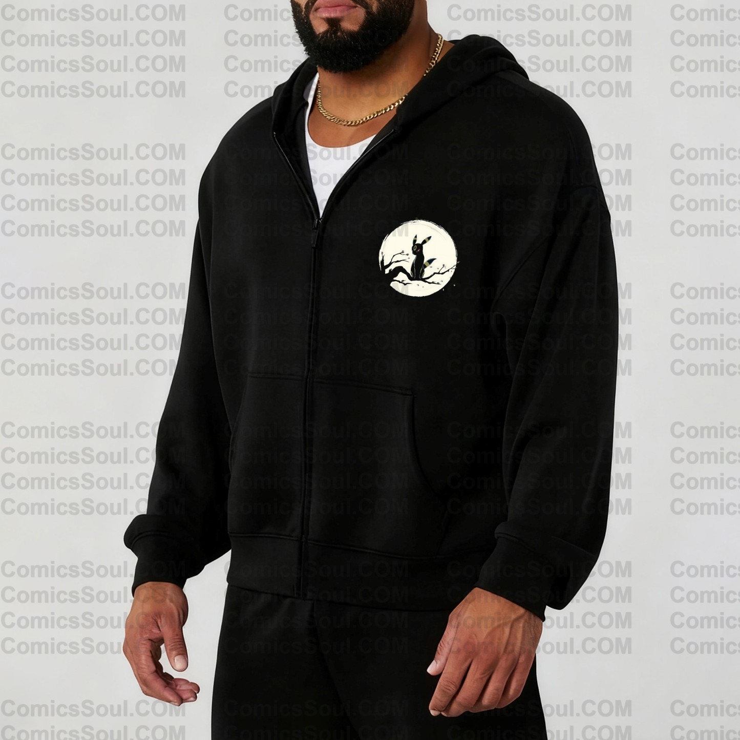 (Pokemon)Unisex Graphic Streetwear Vintage Zipper Cardigan Plush Hoodie