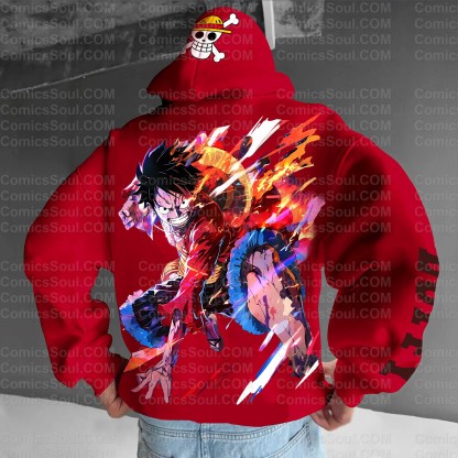 Unisex Anime Graphic Streetwear Vintage Plush Hoodie