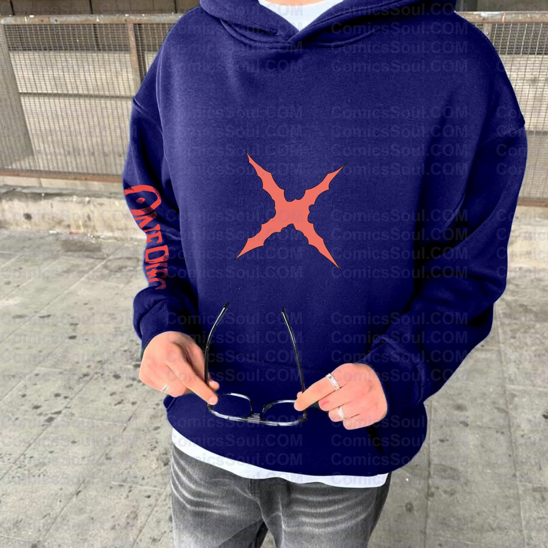 Plus Velvet Unisex Anime Graphic Streetwear Vintage Hoodie