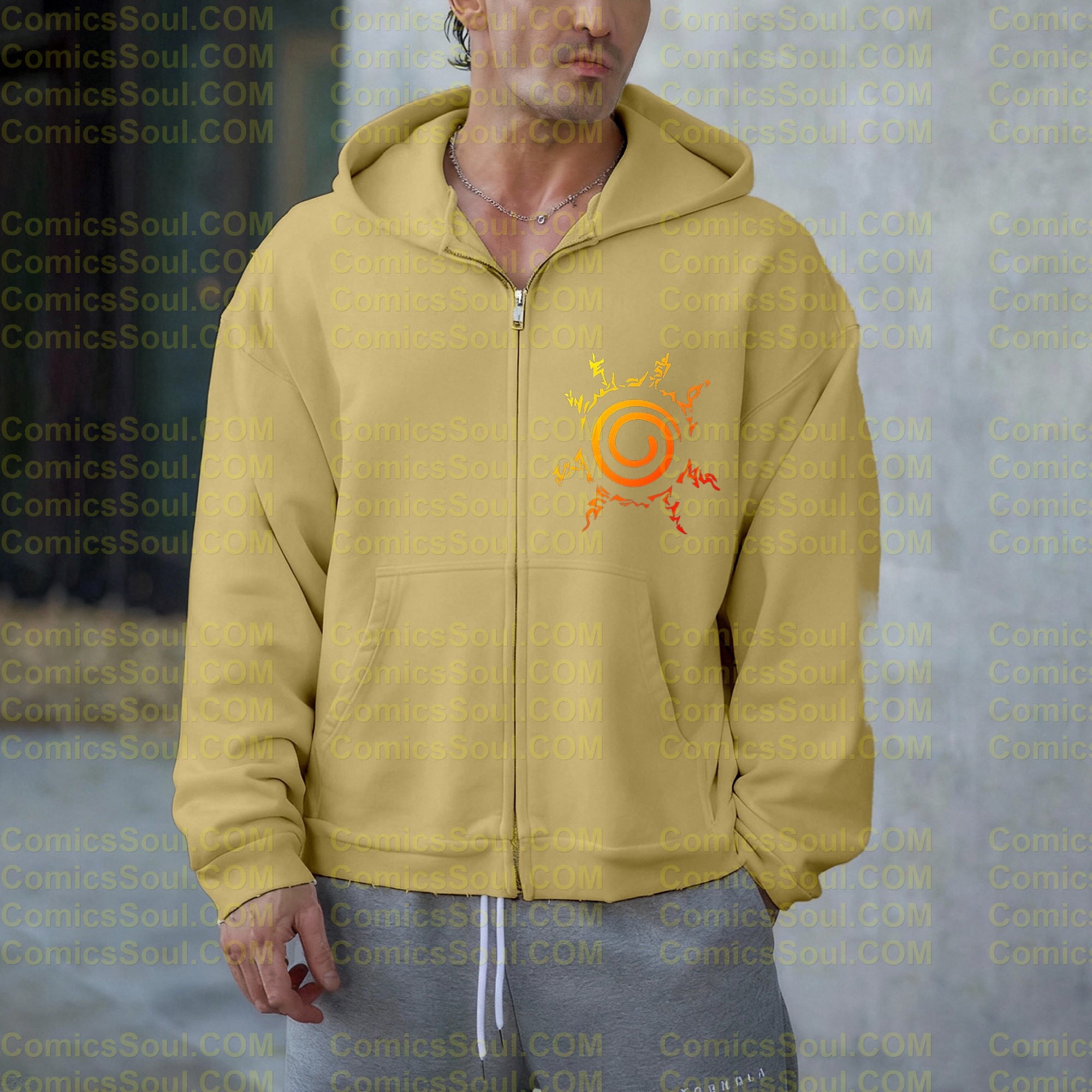 Unisex Graphic Streetwear Vintage Zipper Cardigan Plush Hoodie