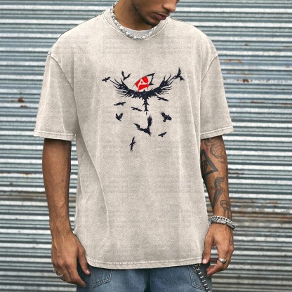 Printed Unisex Washed T-Shirt