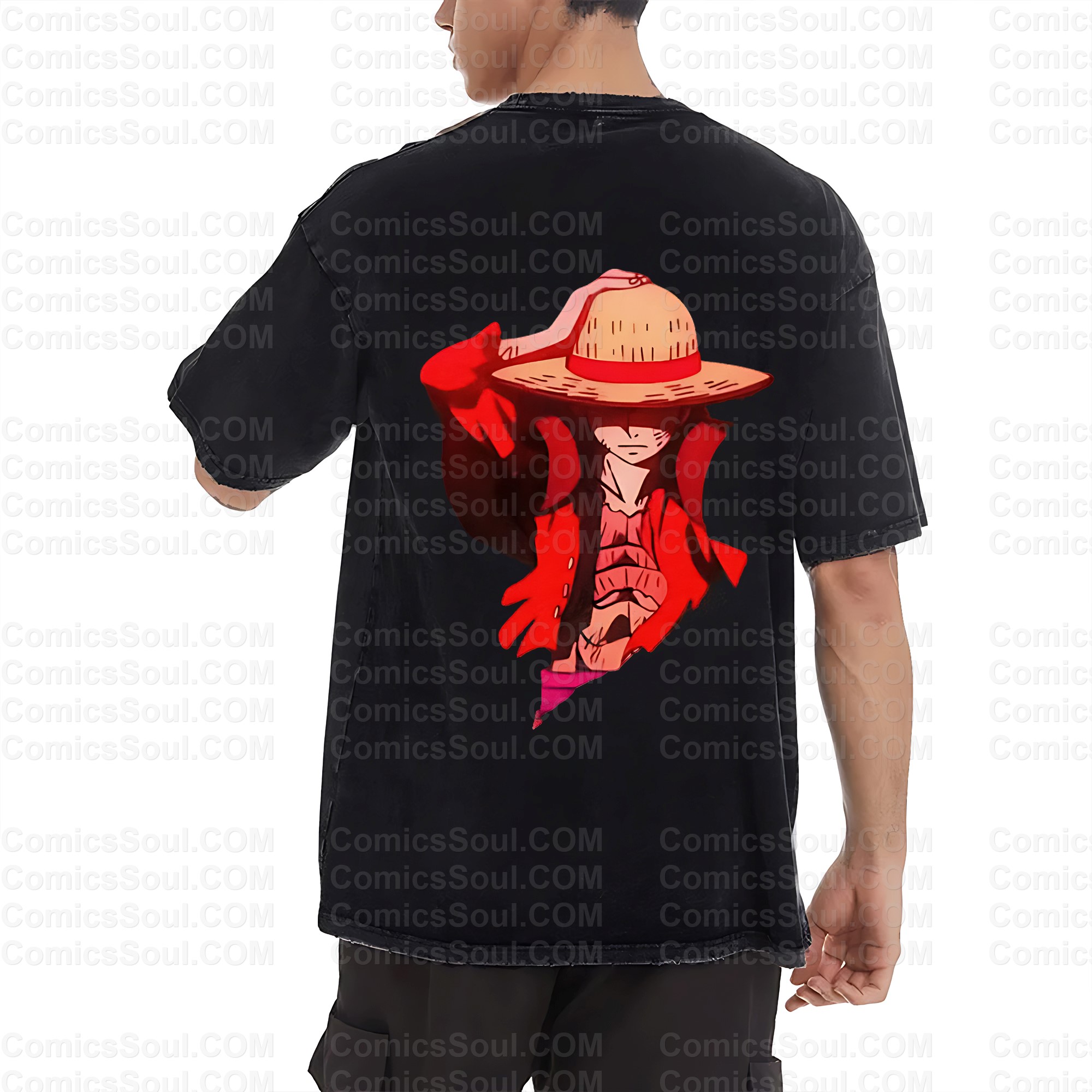 Vintage 3D Direct Inkjet Printed Washed Unisex T-Shirt