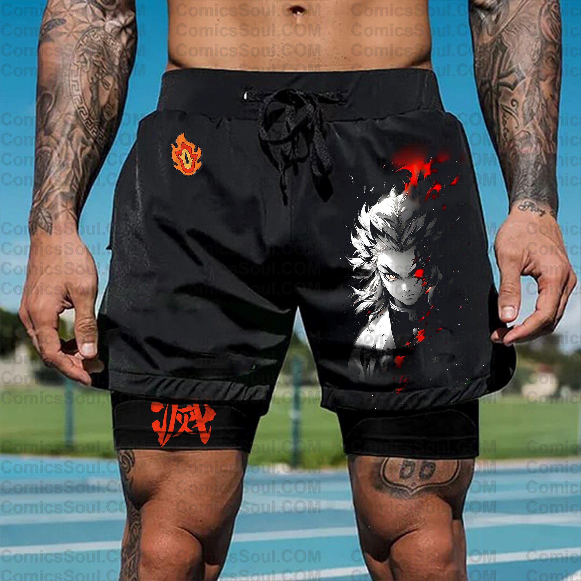 Unisex “ Demon slayer” Casual Streetwear Shorts
