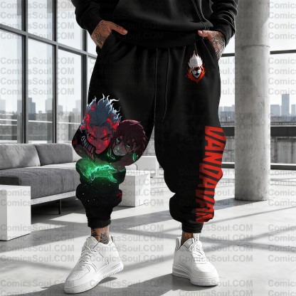 Unisex Anime Inspired Vintage Plush Pants