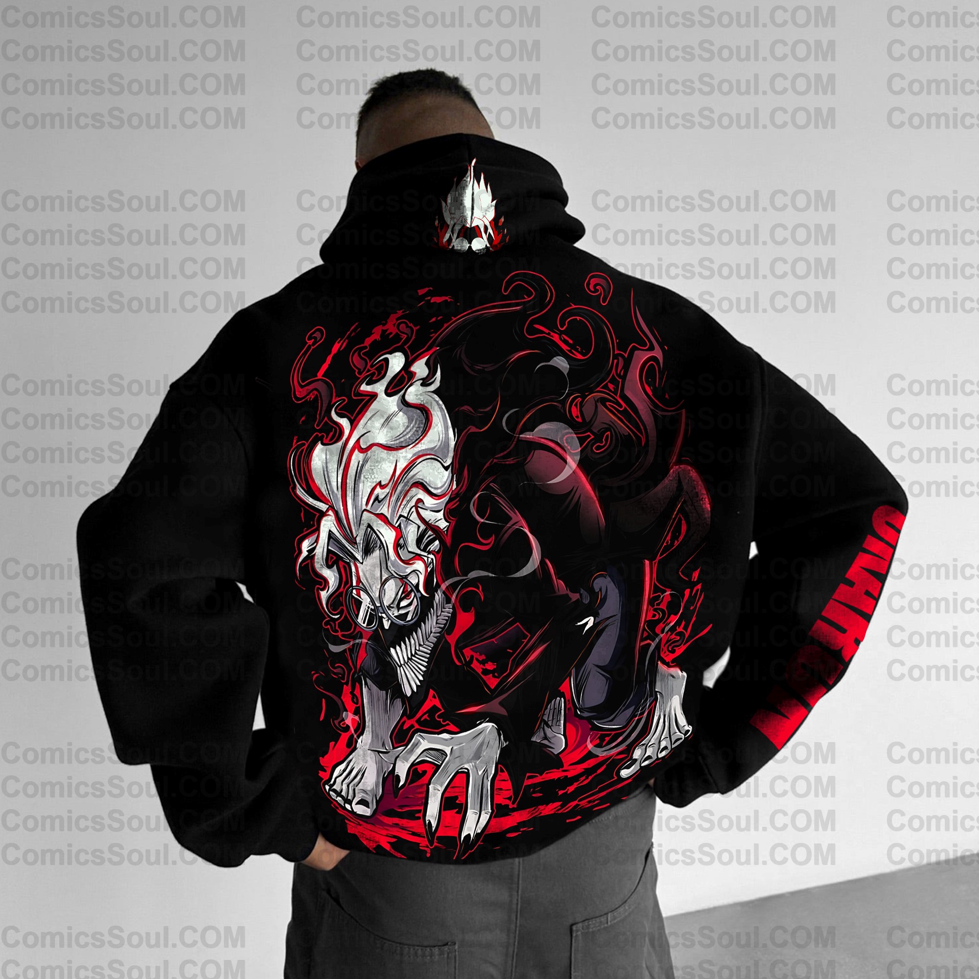 Unisex Anime Print  Casual Oversized Hoodie