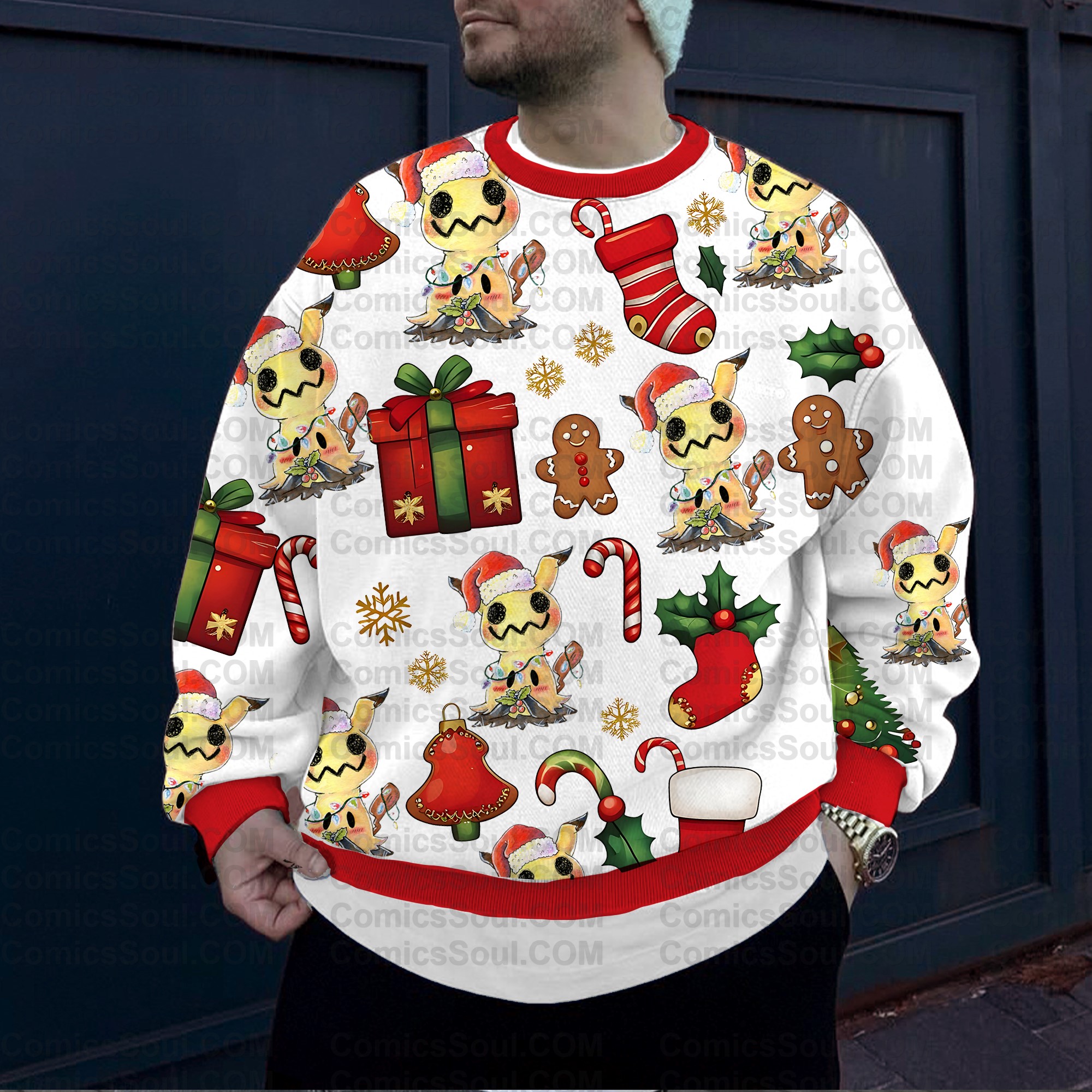 Plus Velvet Unisex Anime Inspired Vintage Sweatshirt