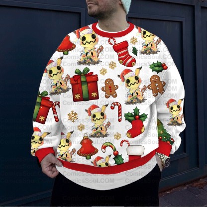 Plus Velvet Unisex Anime Inspired Vintage Sweatshirt