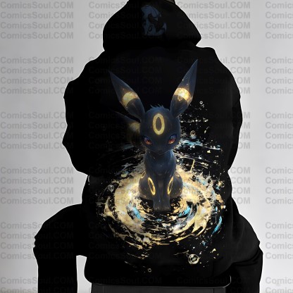 Unisex Anime Graphic Streetwear Vintage Plush Hoodie| Eevee