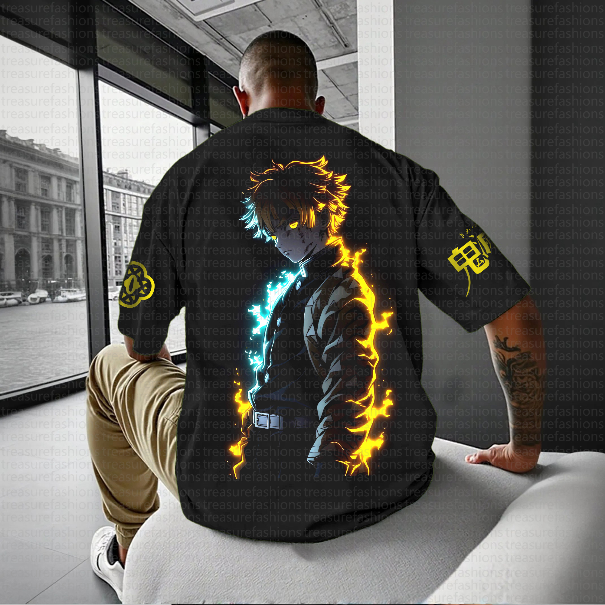 Unisex  "Demon slayer" Anime Inspired Vintage T-Shirt