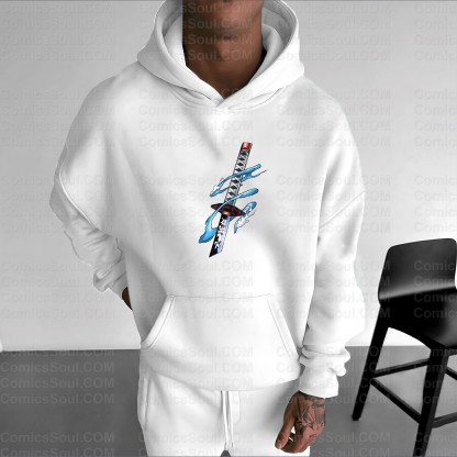 Unisex Anime Graphic Streetwear Wintage Plush Hoodie