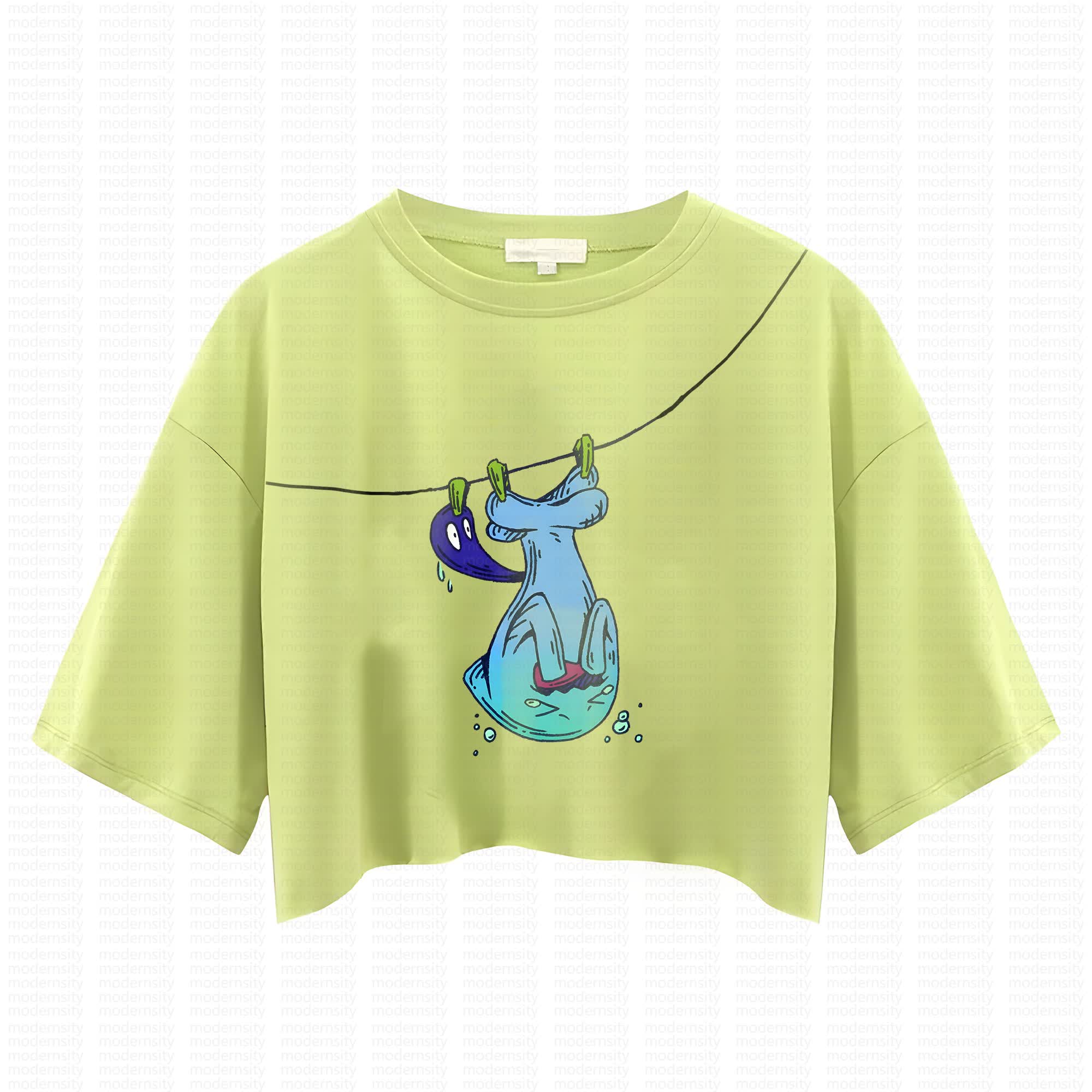 Cute and playful "Pokémon" summer women's cropped top