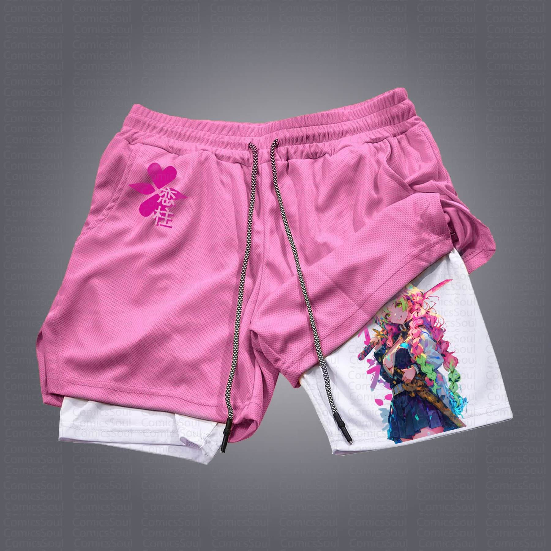 Unisex Casual Anime Streetwear Shorts 丨Demon Slayer X Pokémon