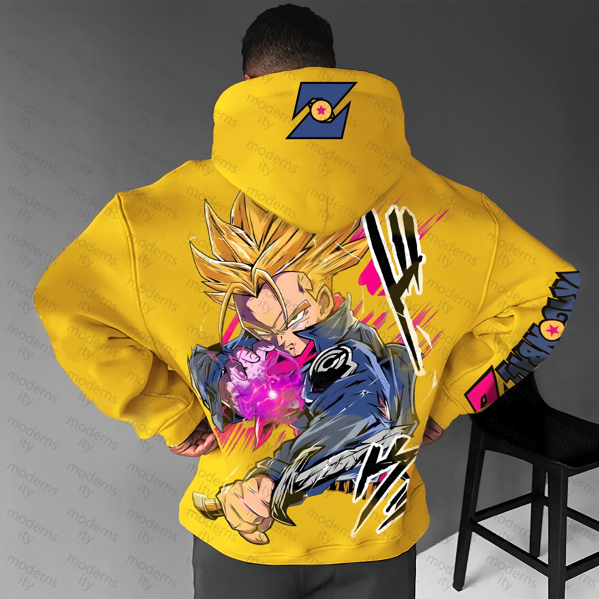 Unisex Anime“Dragon Ball” Graphic Streetwear Vintage Hoodie
