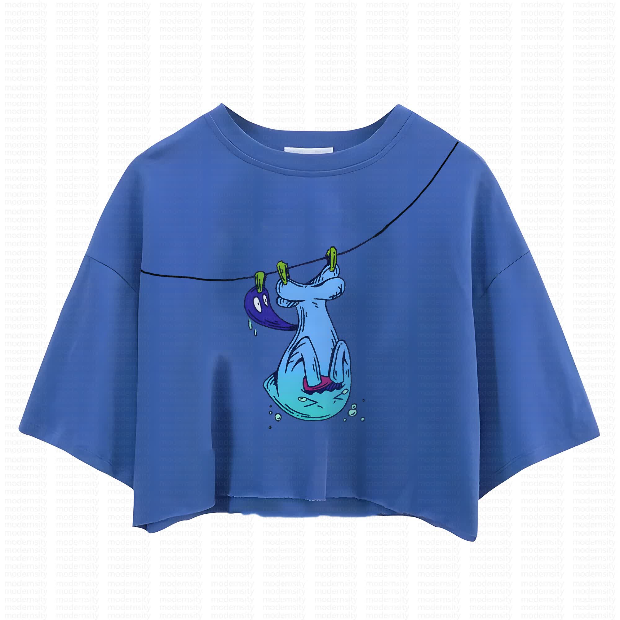 Cute and playful "Pokémon" summer women's cropped top