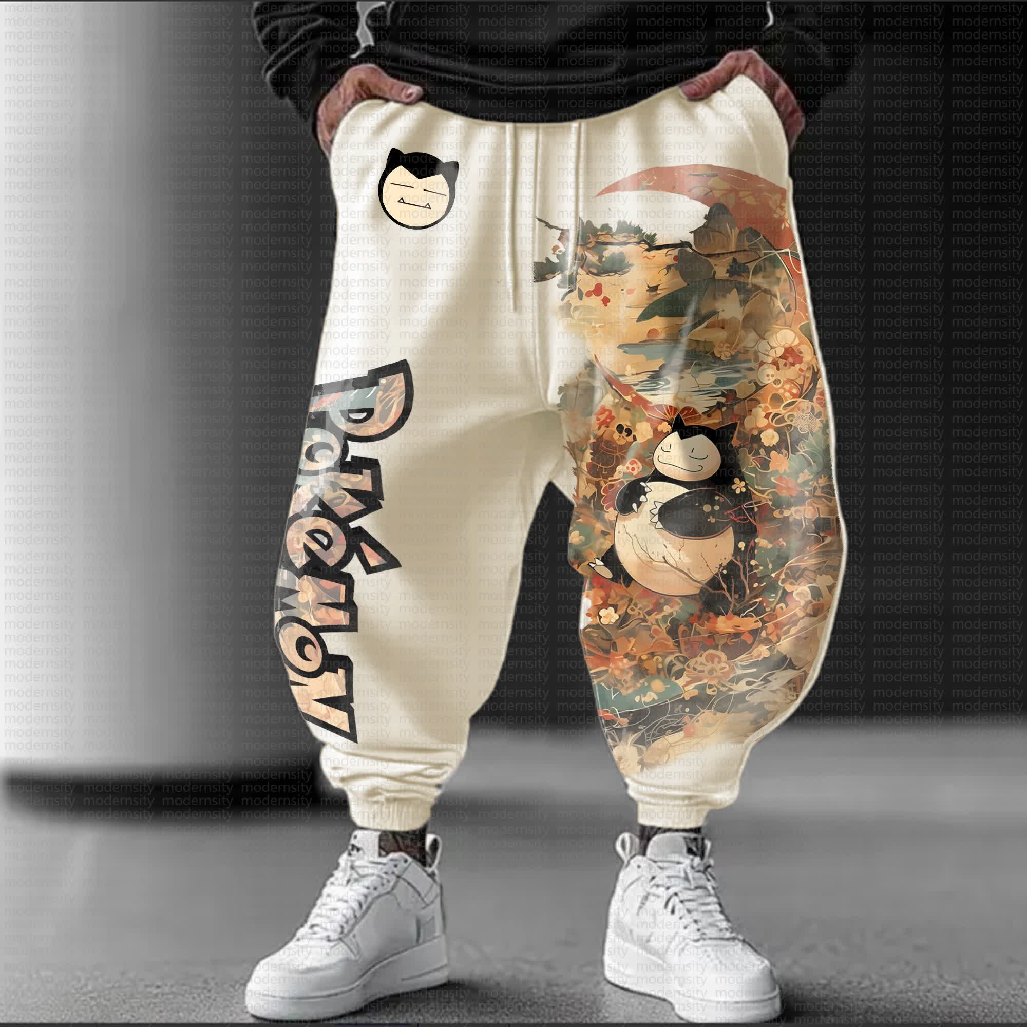 Unisex  “Pokémon” Casual Anime Streetwear Pants