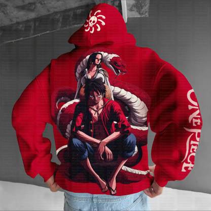 Unisex “One Piece” Anime Print  Casual Oversized Hoodie