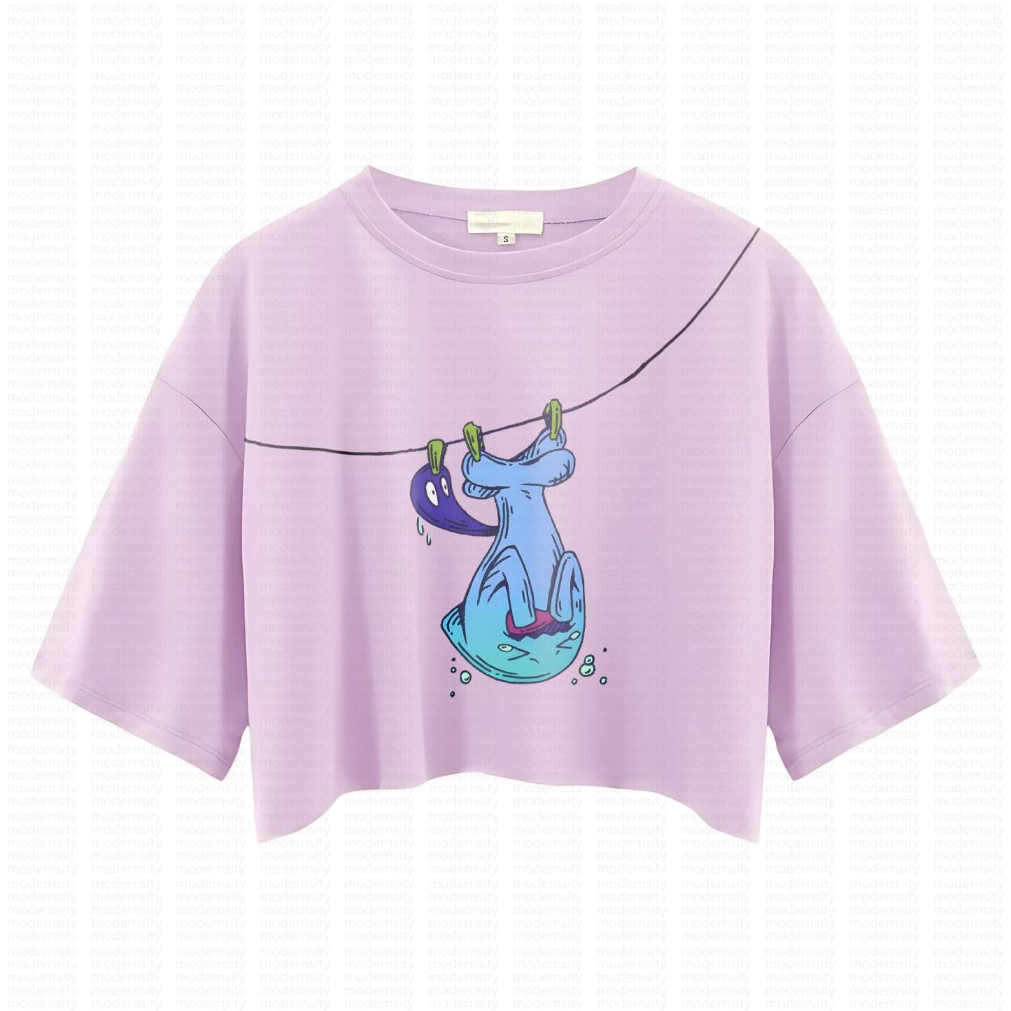 Cute and playful "Pokémon" summer women's cropped top