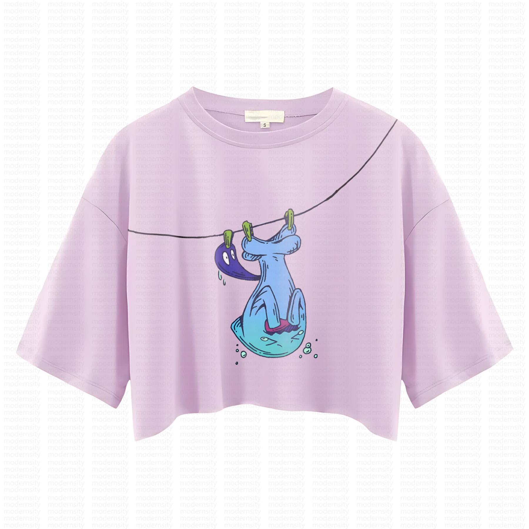 Cute and playful "Pokémon" summer women's cropped top