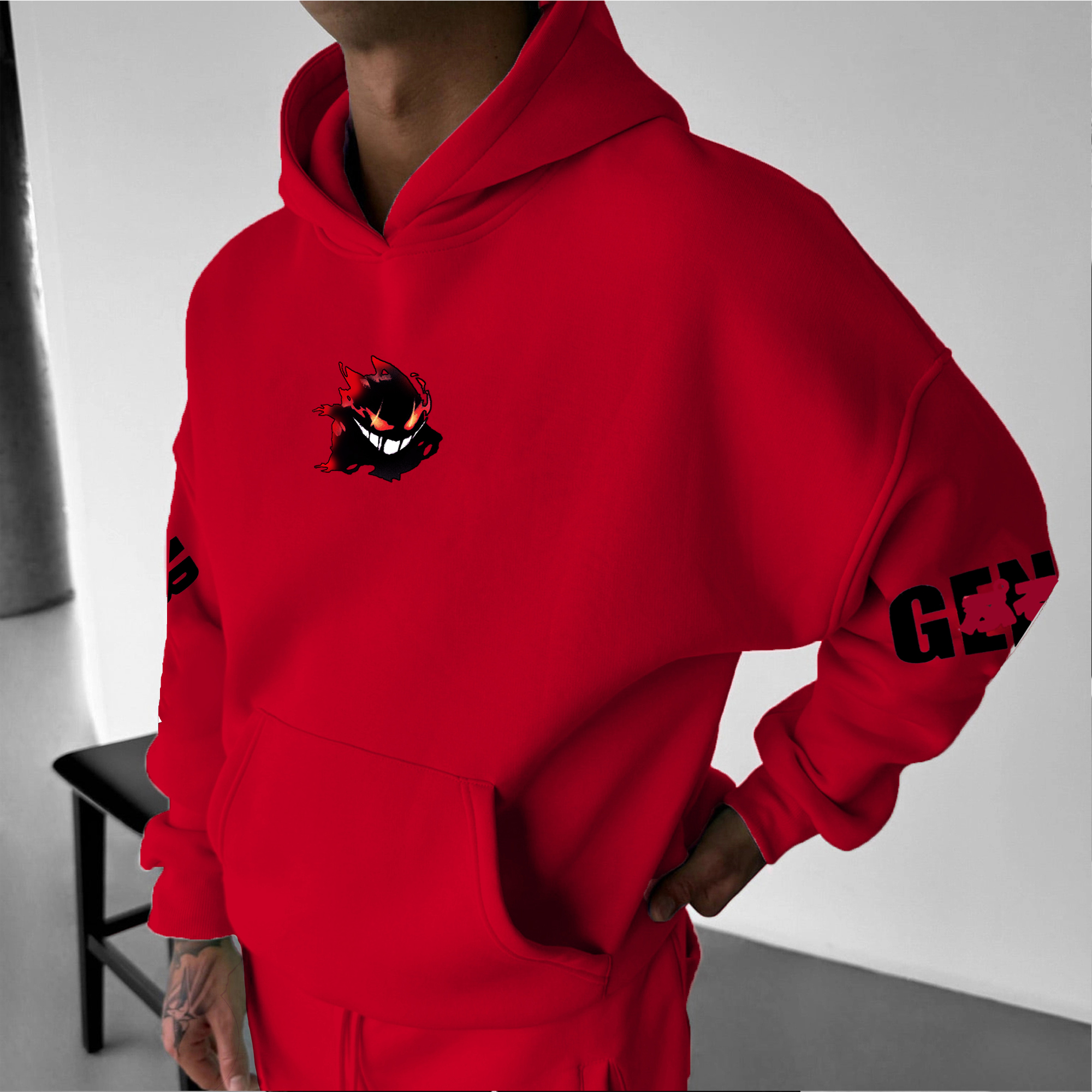 Unisex Anime Graphic Streetwear Vintage Hoodie