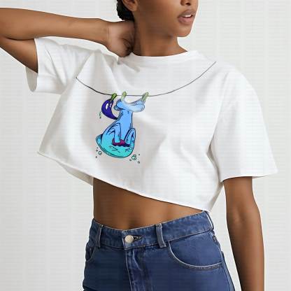 Cute and playful "Pokémon" summer women's cropped top