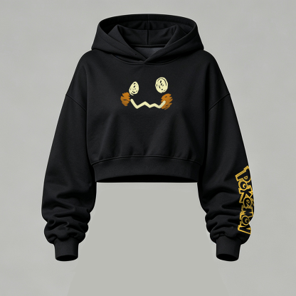 Pokémon Halloween Series Cropped Long Sleeve Hoodie & High Waist Jogger Pants Two Piece