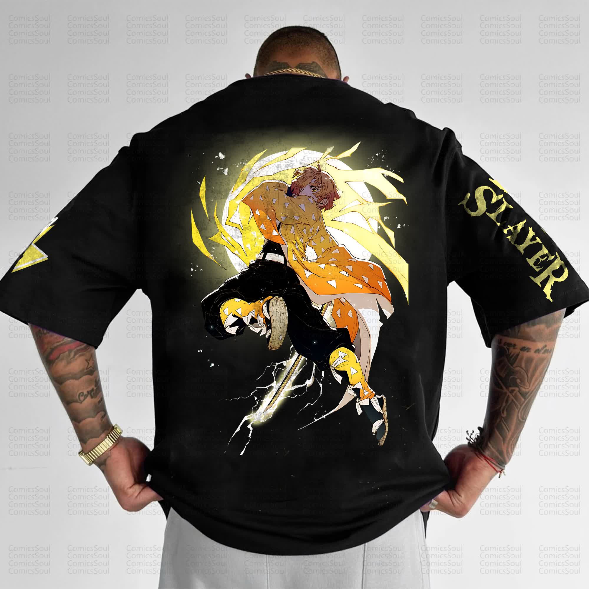 Unisex Anime Inspired Vintage T-Shirt丨Demon Slayer