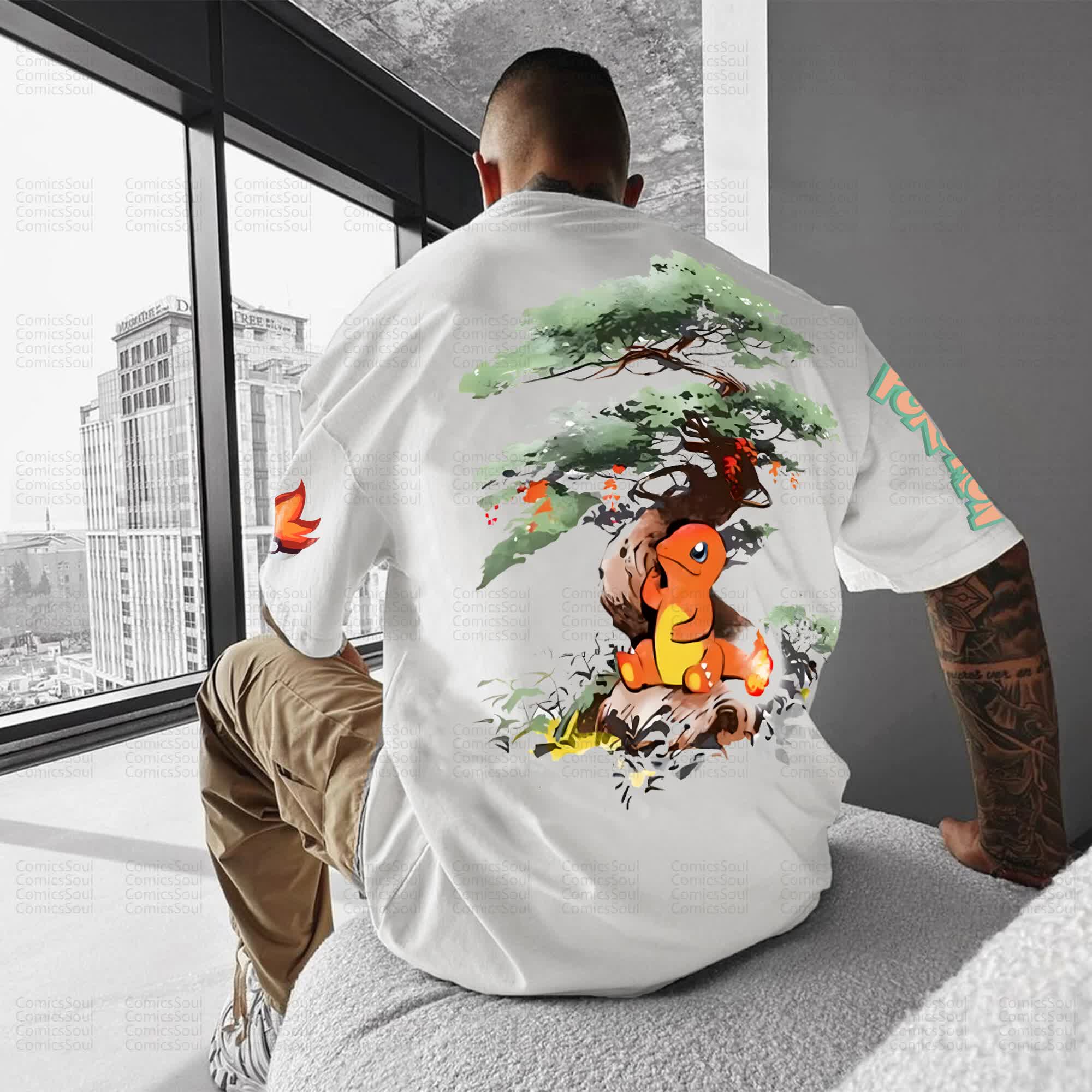 Unisex Anime Inspired Vintage T-Shirt丨Pokémon