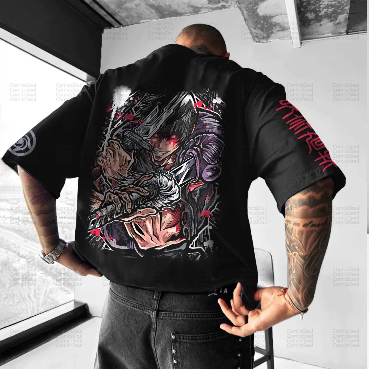 Unisex Anime Inspired Vintage T-Shirt丨Demon Slayer X Pokémon