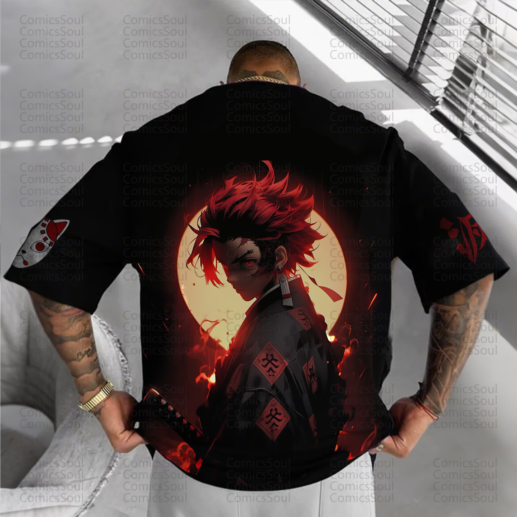 Unisex Anime Inspired Vintage T-Shirt丨Demon Slayer