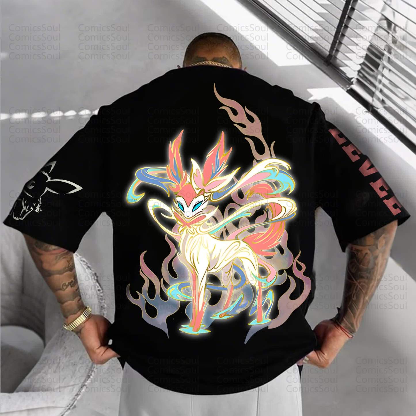 Unisex Anime Inspired Vintage T-Shirt丨Demon Slayer X Pokémon