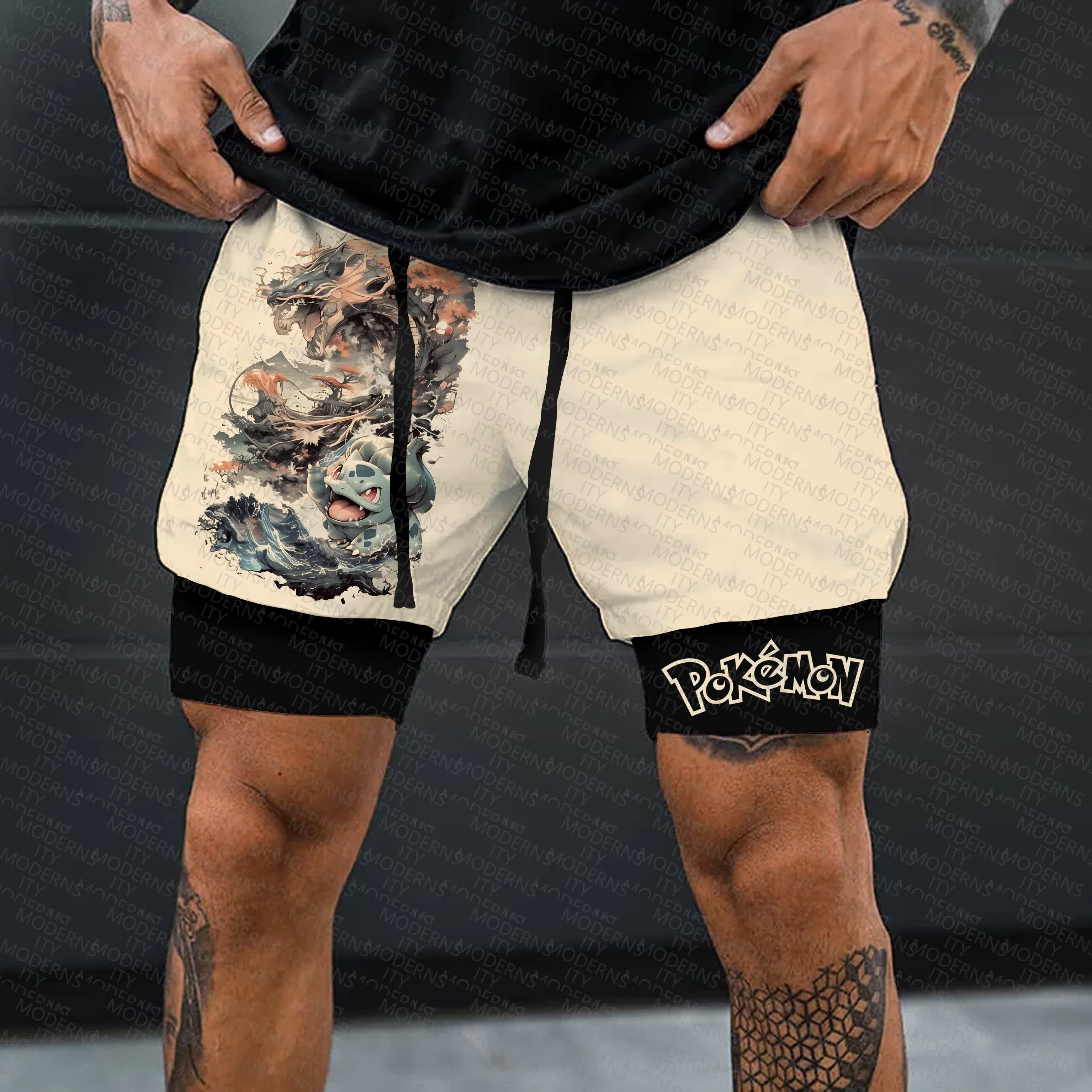 Unisex  “Pokémon” Casual Anime Streetwear Shorts