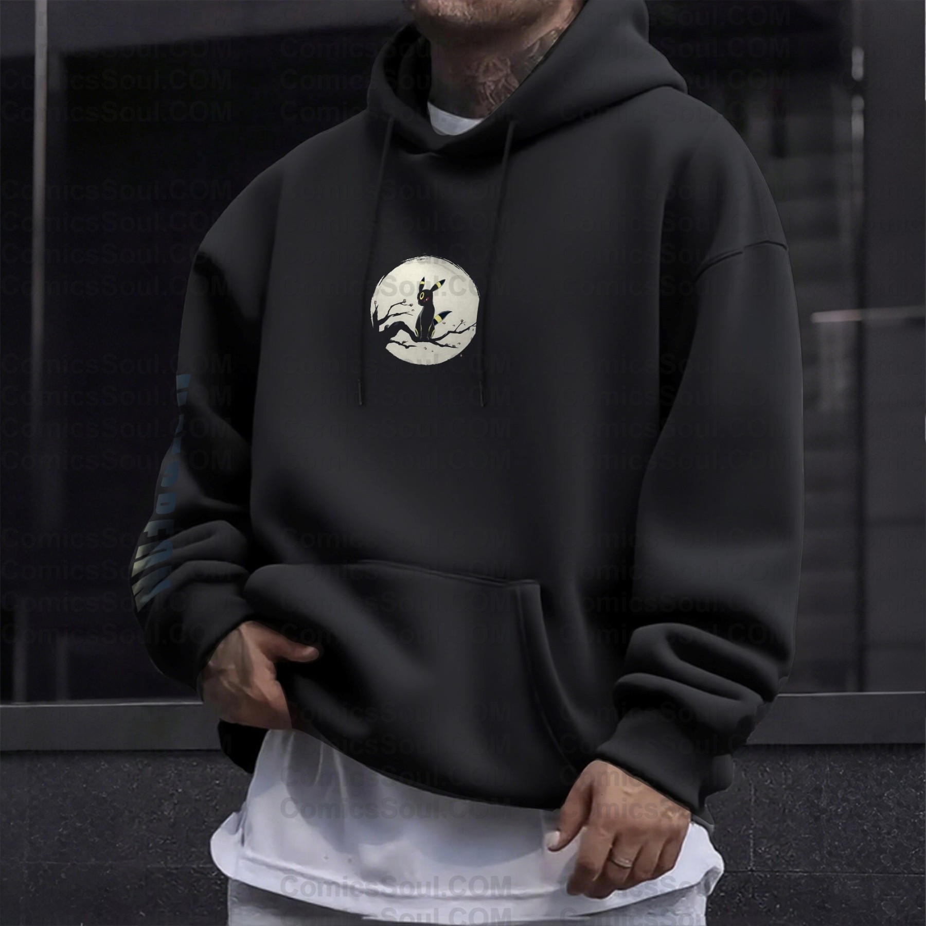 Unisex Anime Graphic Streetwear Vintage Plush Hoodie| Eevee