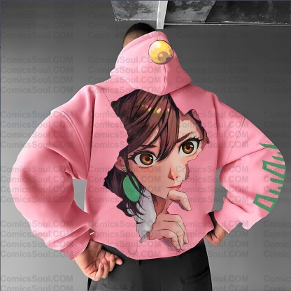Unisex Anime Print  Casual Oversized Hoodie