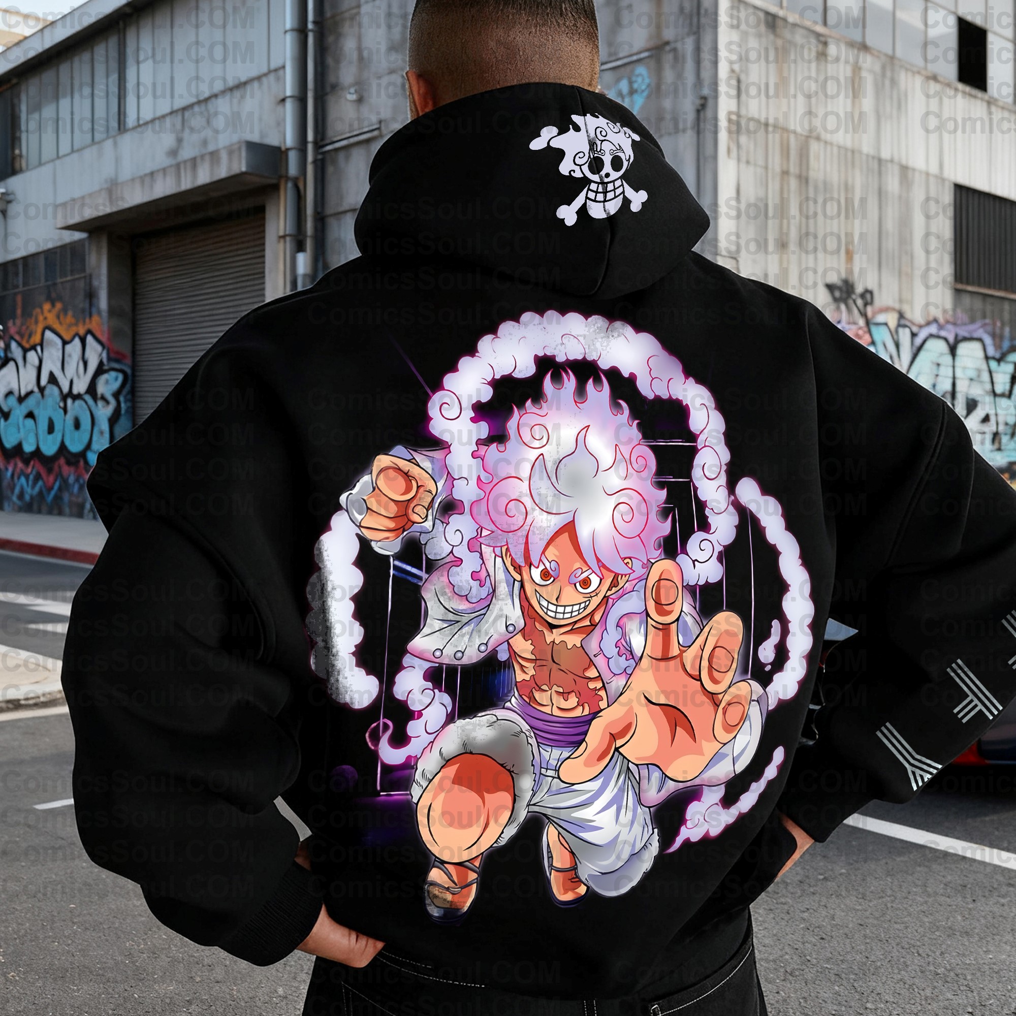 Unisex Anime Graphic Streetwear Vintage Hoodie