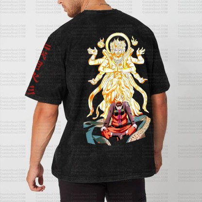 Printed Unisex Washed T-Shirt