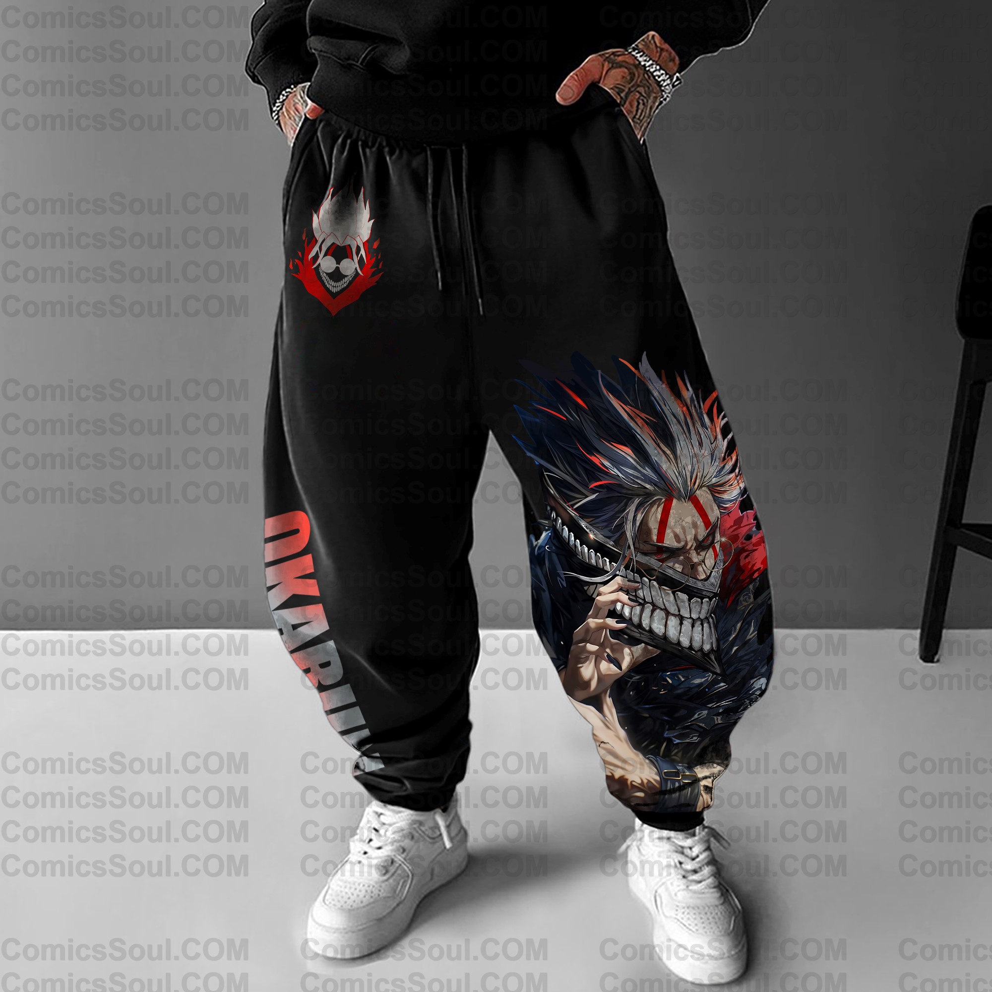 Unisex Anime Printed Gift Oversized Harem Pants