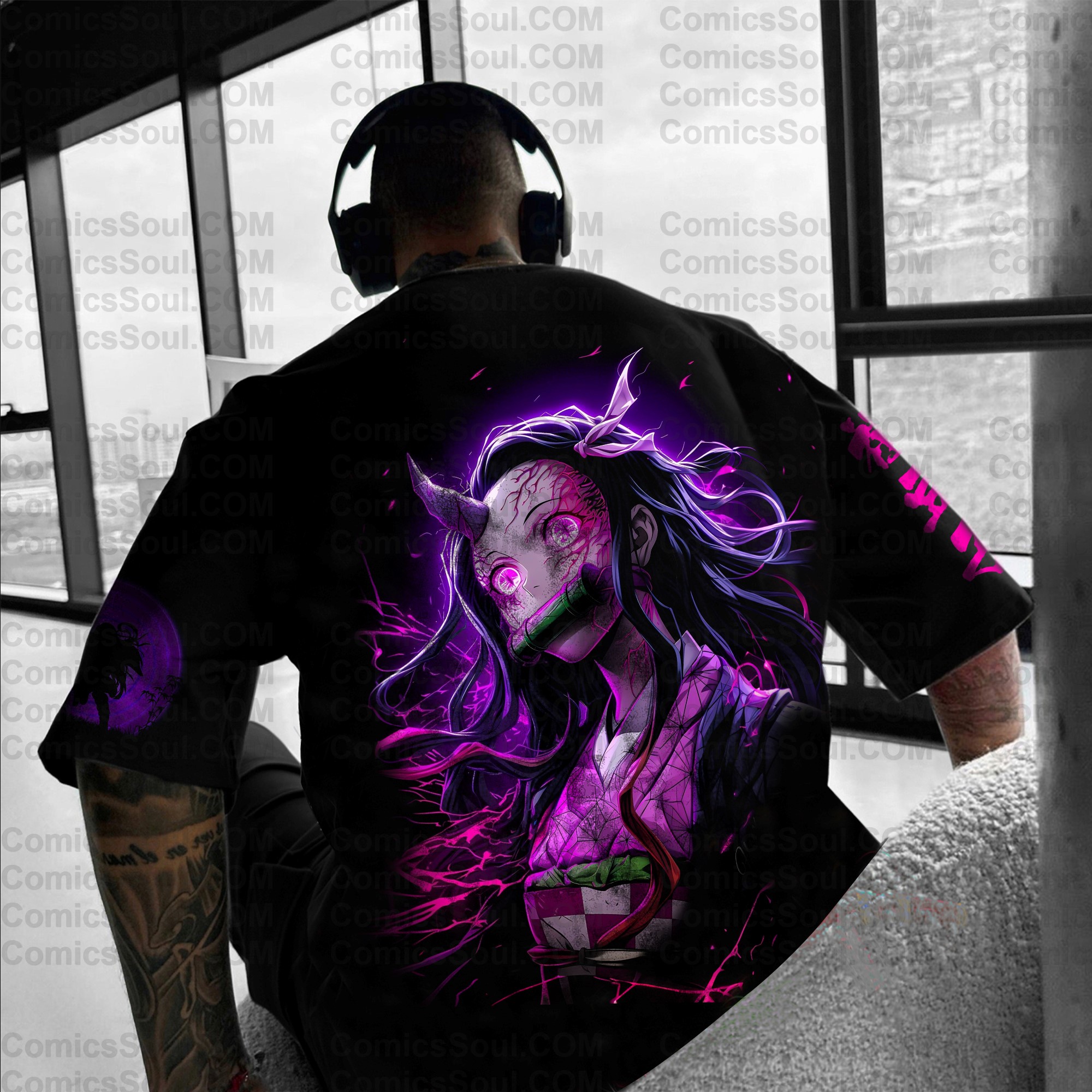 Unisex  " Demon slayer " Anime Inspired Vintage T-Shirt