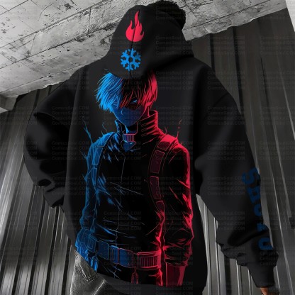 Unisex Anime Graphic Streetwear Vintage Plush Hoodie