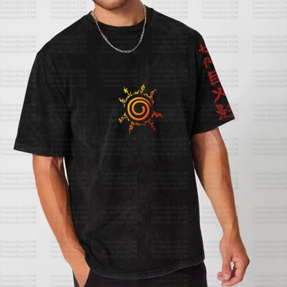 Printed Unisex Washed T-Shirt