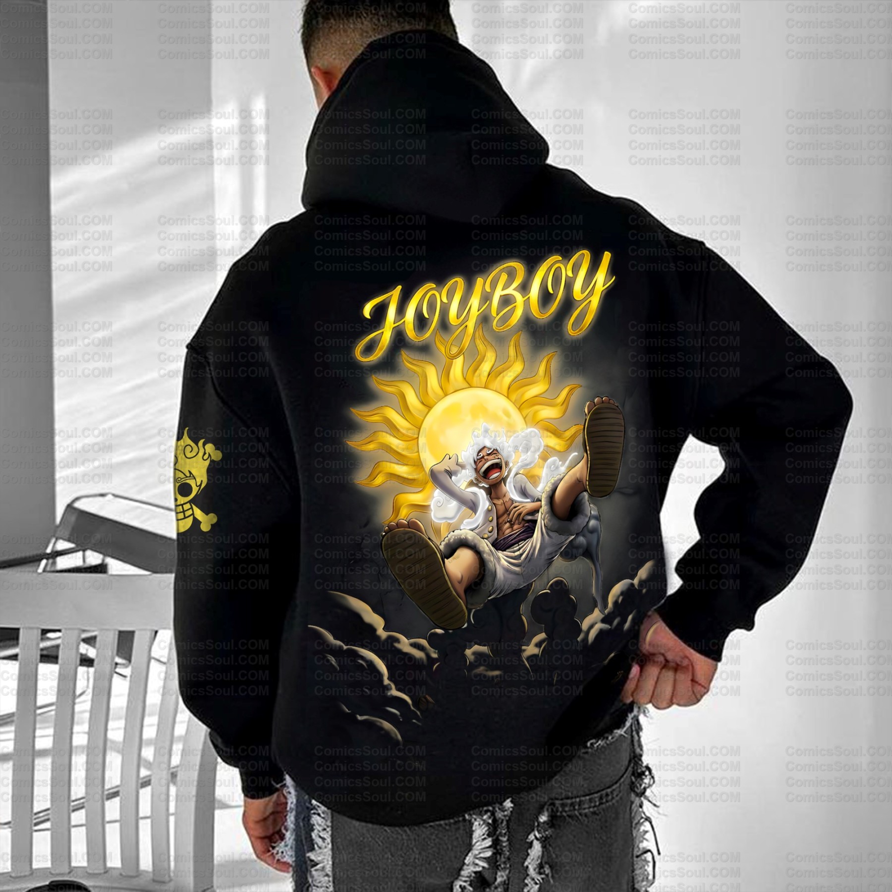 Plus Velvet Unisex Anime Graphic Streetwear Vintage Hoodie