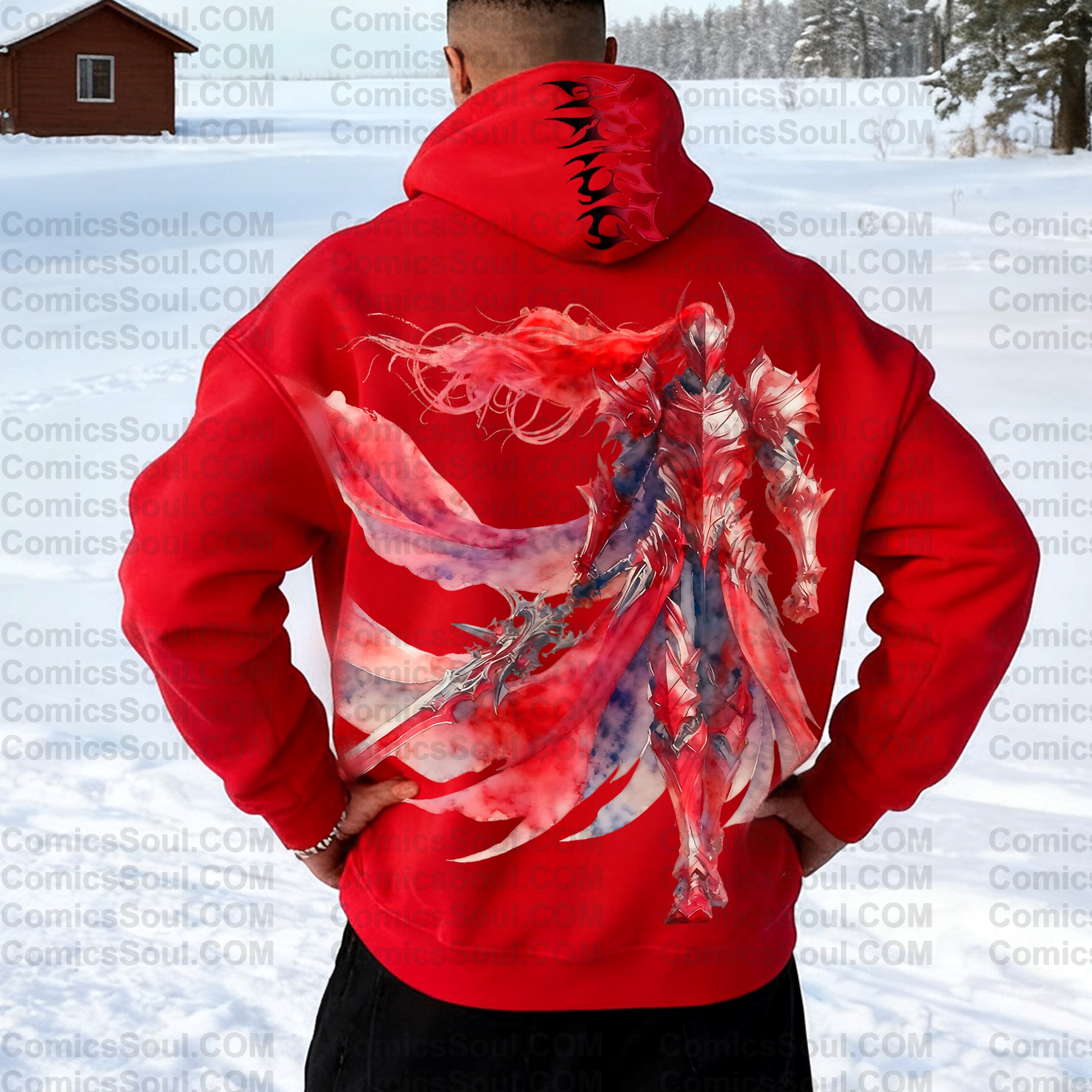 Unisex Anime Graphic Streetwear Wintage Plush Hoodie