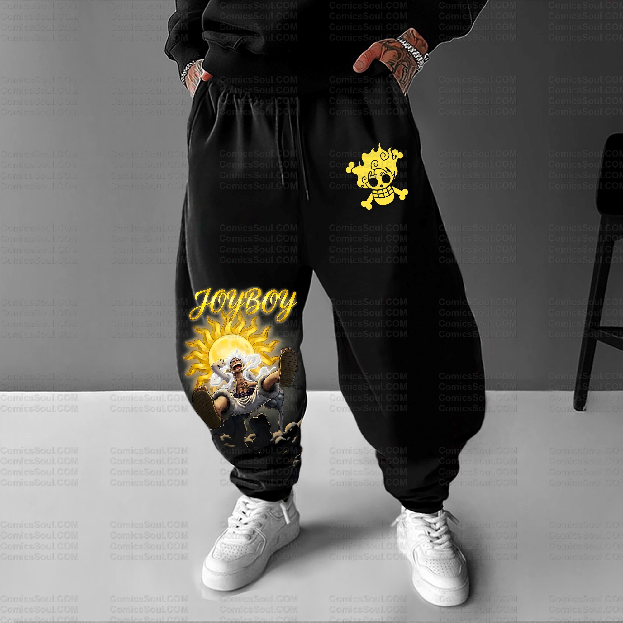 Unisex Casual Streetwear Plush Pants
