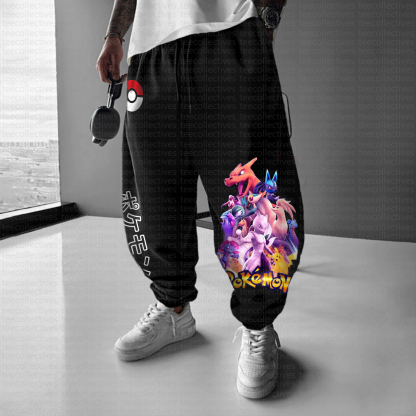 Unisex  “Pokémon” Casual Anime Streetwear Pants