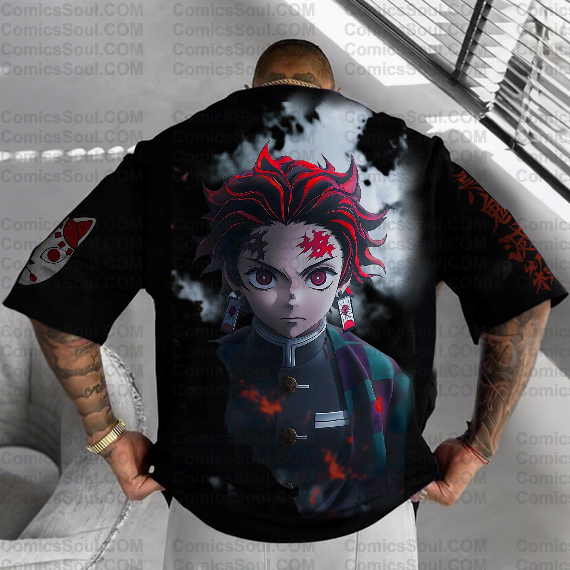 Unisex  " Demon slayer " Anime Inspired Vintage T-Shirt