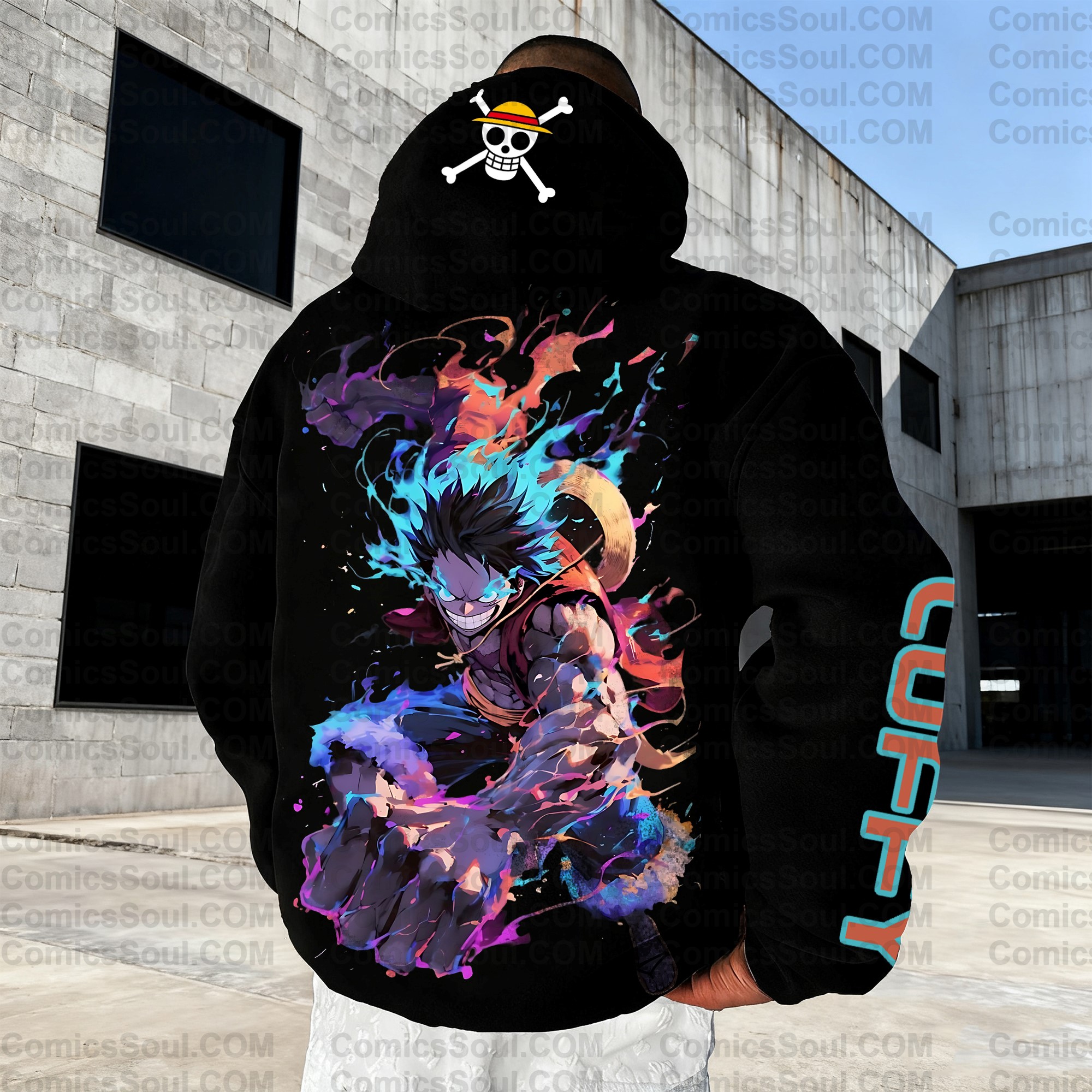 (Plus Velvet)Unisex Anime Graphic Streetwear Vintage Hoodie
