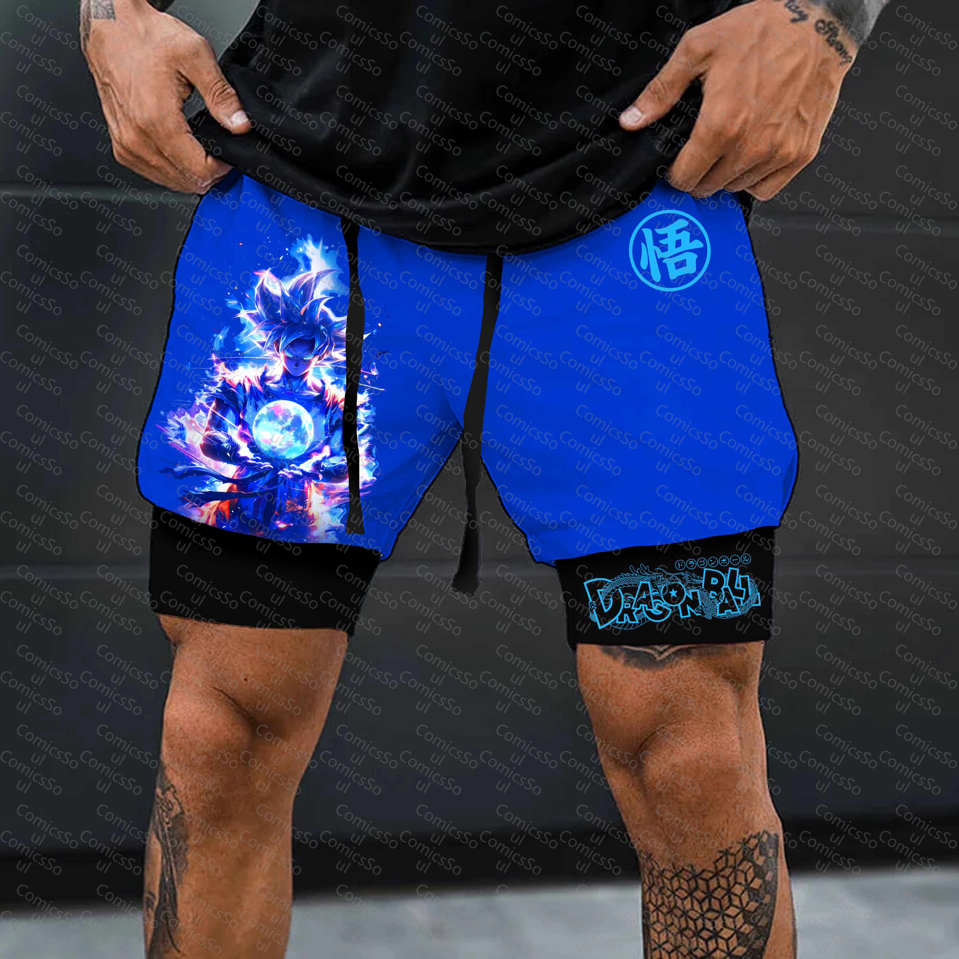 Unisex  Casual Anime Streetwear Shorts