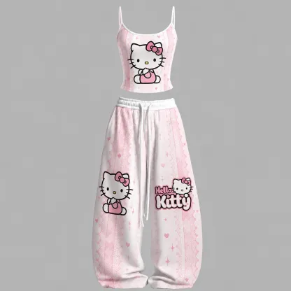 Hello Kitty Top & Elasticated Trousers Two-Piece Set