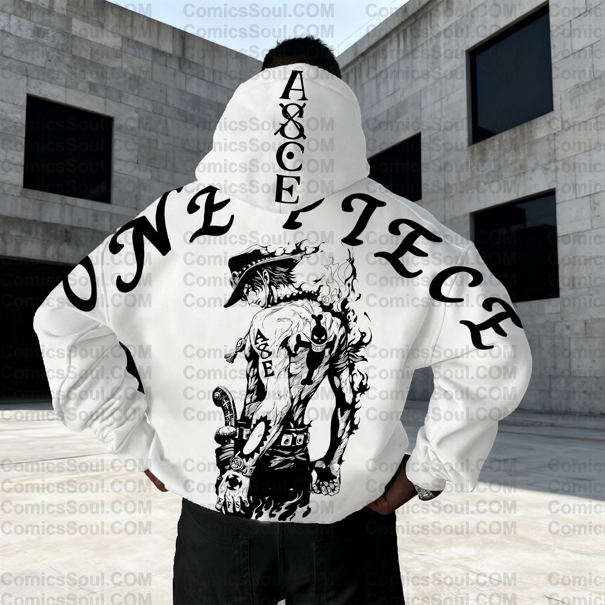 (Plus Velvet)Unisex Anime Graphic Streetwear Vintage Hoodie