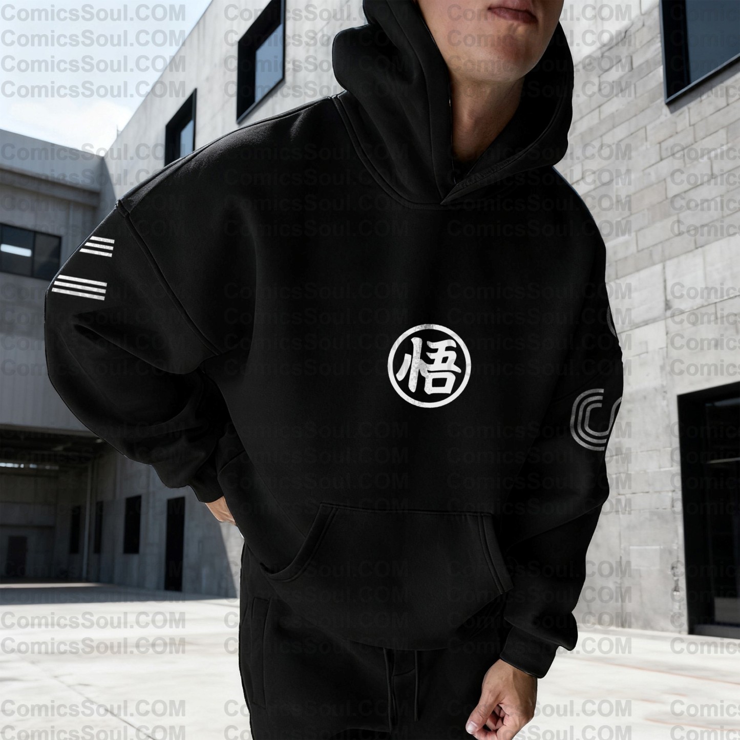 Plus Velvet Unisex Anime Graphic Streetwear Vintage Hoodie