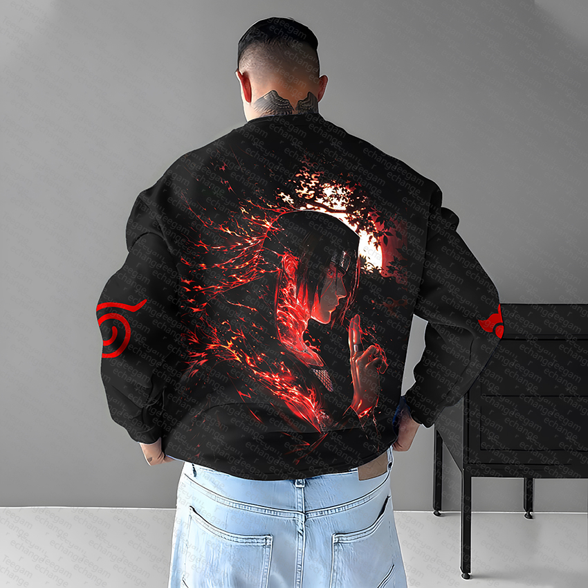 Unisex Anime Graphic Inspired Vintage Sweatshirt